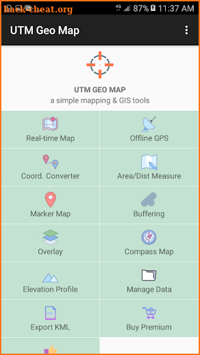 UTM Geo Map screenshot