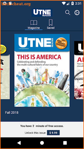 Utne Reader screenshot