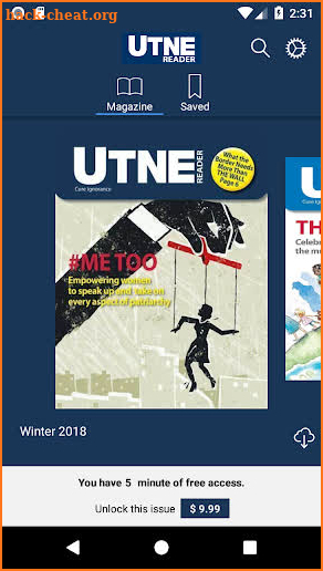 Utne Reader screenshot