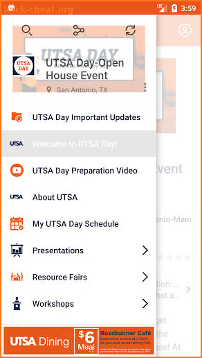 UTSA Day Guide screenshot