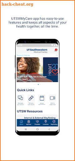 UTSWMyCare screenshot