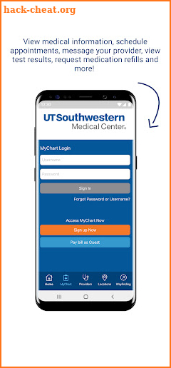 UTSWMyCare screenshot