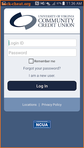 UVA Community CU Mobile App screenshot