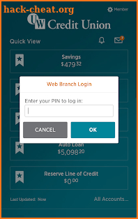 UW Credit Union screenshot