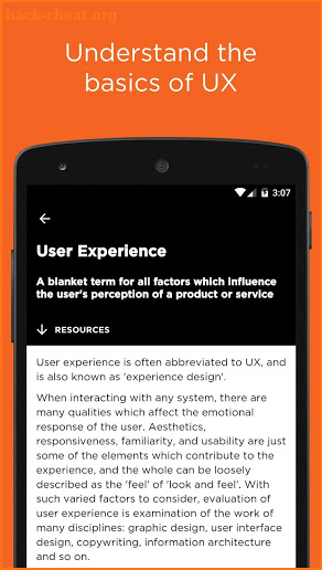 UX Companion screenshot