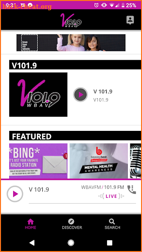 V 101.9 screenshot