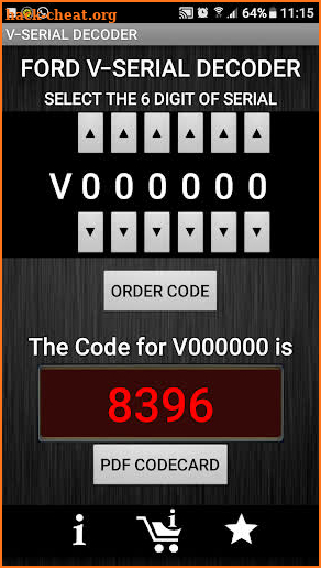 V-Serial Radio Code Decoder screenshot