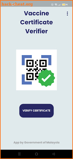 Vaccine Certificate Verifier screenshot