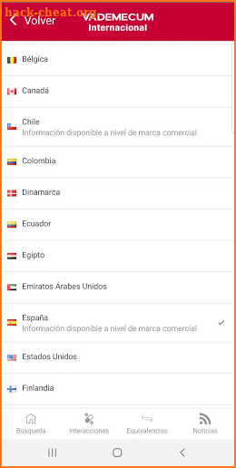 Vademecum Internacional 2019 screenshot