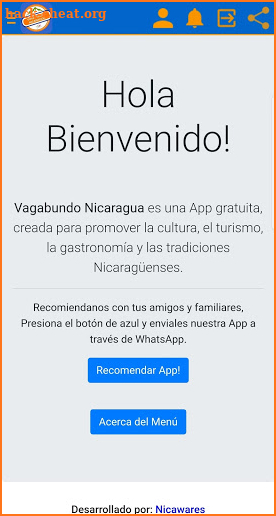 Vagabundo Nicaragua App screenshot