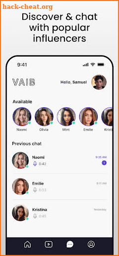 Vaib.me screenshot