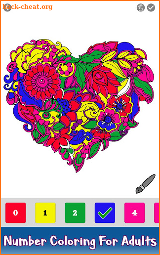 Valentine Color by Number - Paint by Numbers Pages screenshot