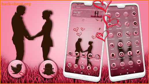 Valentine Couple Theme screenshot