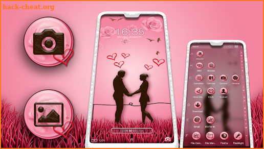 Valentine Couple Theme screenshot