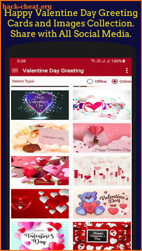 Valentine Day Greeting GIF. screenshot