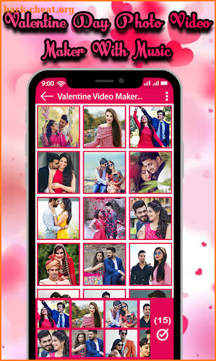 Valentine Day Photo Video Maker with Music 2019 screenshot