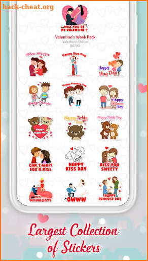 Valentine Day Stickers 2019 - WAStickerApps screenshot