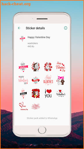 Valentine Day Stickers for WhatsApp -WAStickerApps screenshot