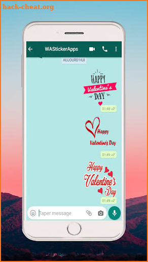 Valentine Day Stickers for WhatsApp -WAStickerApps screenshot