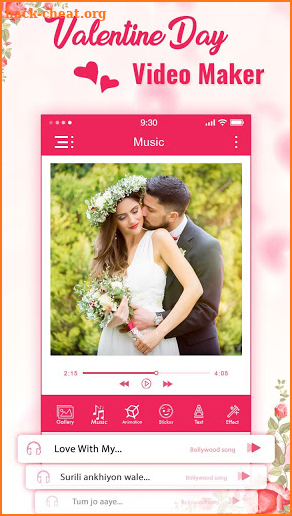 Valentine Day Video Maker 2019 screenshot