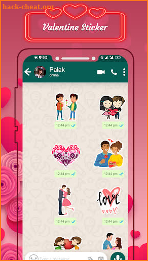 Valentine Day WAStickerApps screenshot