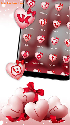 Valentine Love Launcher Theme screenshot