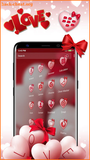 Valentine Love Launcher Theme screenshot