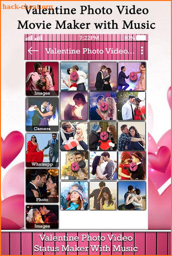 Valentine Photo Video Movie Maker with Music screenshot