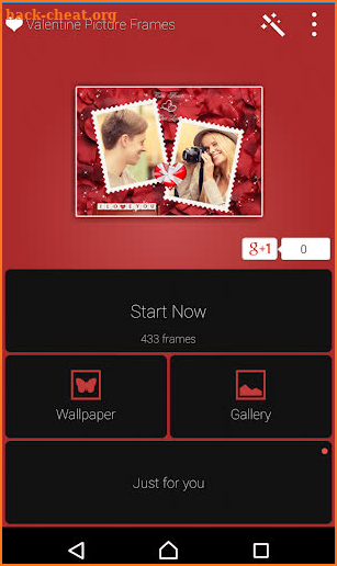 Valentine Picture Frames screenshot