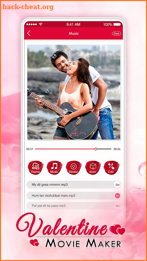 Valentine  Video Maker: love Movie Maker screenshot