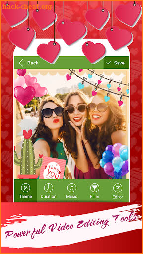 Valentine Video Maker With Music And Photo screenshot