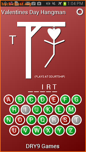 Valentines Day Hangman screenshot