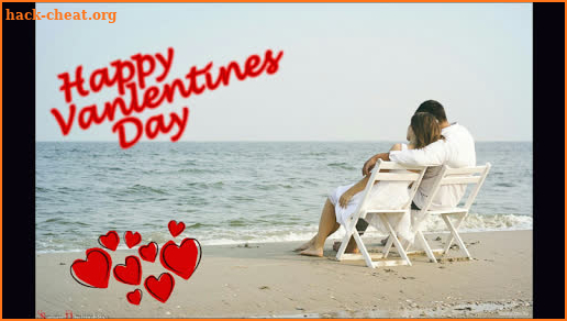 Valentine's day photo stickers screenshot