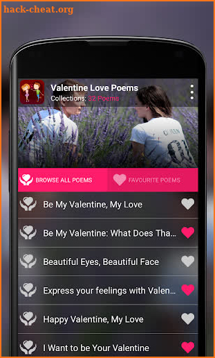 Valentine's Love Poems screenshot