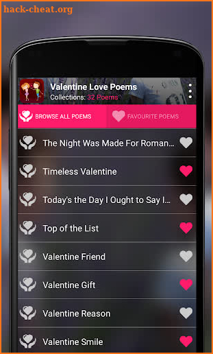 Valentine's Love Poems screenshot