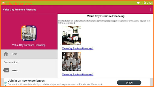 Value City Furniture Financing screenshot