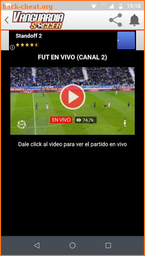 Vanguardia Soccer screenshot