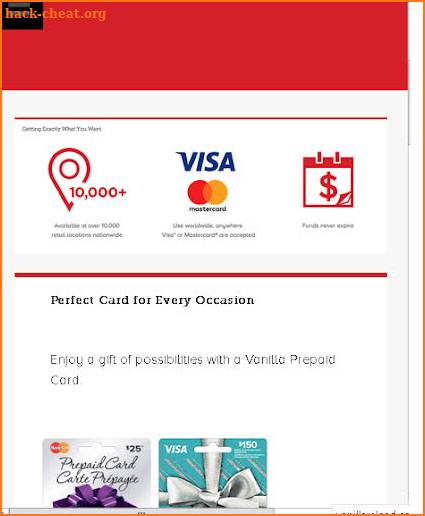 Vanilla : Prepaid Card balance Gift Checker screenshot