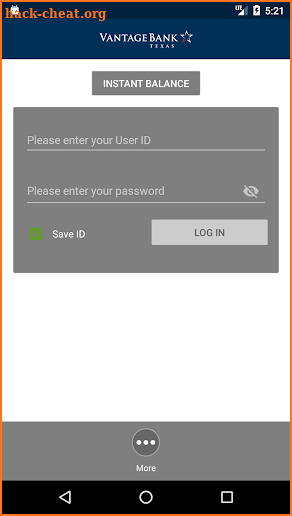 Vantage Bank Texas screenshot