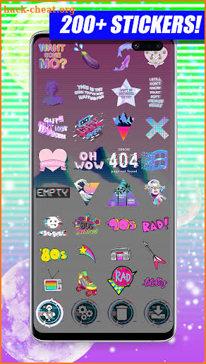 Vaporwave Photo Editor - Aesthetic Stickers screenshot