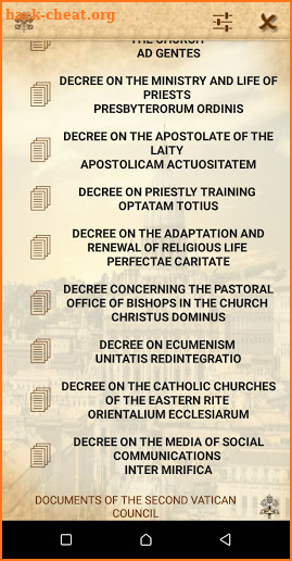 Vatican Council II screenshot