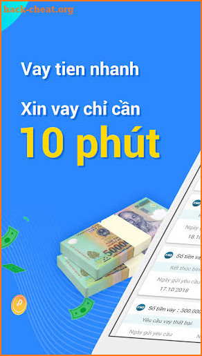 Vay Tiền Nóng CMND - vay tiền nhanh không thế chấp screenshot