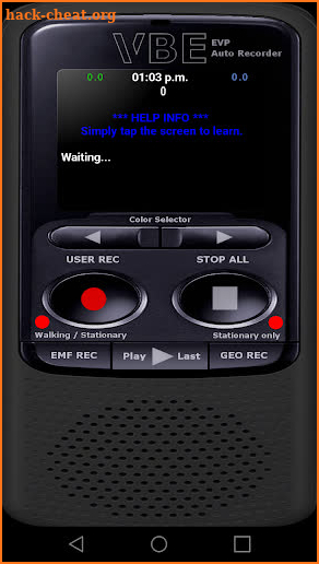 VBE AUTO EVP RECORDER screenshot