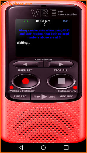 VBE AUTO EVP RECORDER screenshot