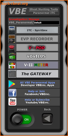 VBE GHOST HUNTING TOOLS Paranormal ITC screenshot