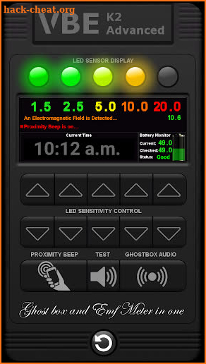 VBE K2 Advanced Ghost Box Meter screenshot