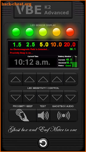 VBE K2 Advanced Ghost Box Meter screenshot