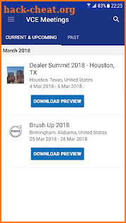 VCE Meetings screenshot