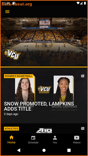 VCU Athletics screenshot