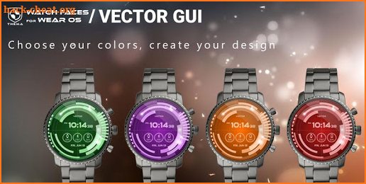 Vector GUI Watch Face screenshot